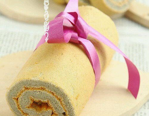 紫薯变色龙蛋糕卷