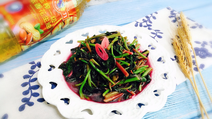 清炒红苋菜