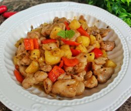 菠萝宫保鸡丁#复刻中餐厅#的做法