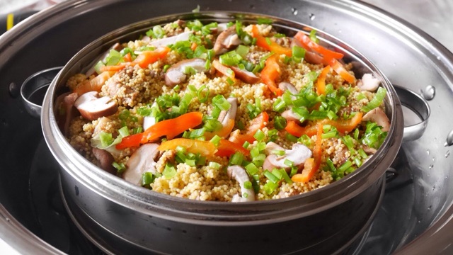 小米香菇蒸排骨#方太一代蒸传#的做法图解6