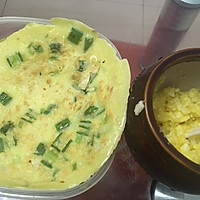 鸡蛋辣椒煎饼加鸡蛋蒜的做法图解1