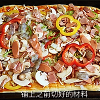 培根虾仁披萨--简易豪华版（青岛大虾）的做法图解5