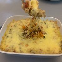 芝士蘑菇焗饭的做法图解9
