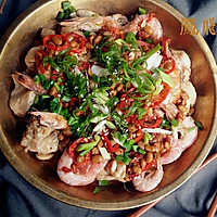 锅盘沙虾蒸鸡#每道菜都是时光机#的做法图解10