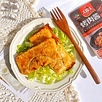 #烤究美味 灵魂就酱#免揉面，芝士肉丝饼‼️绝了的做法图解9