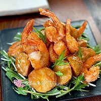 炸虾炸土豆沙拉的做法图解6