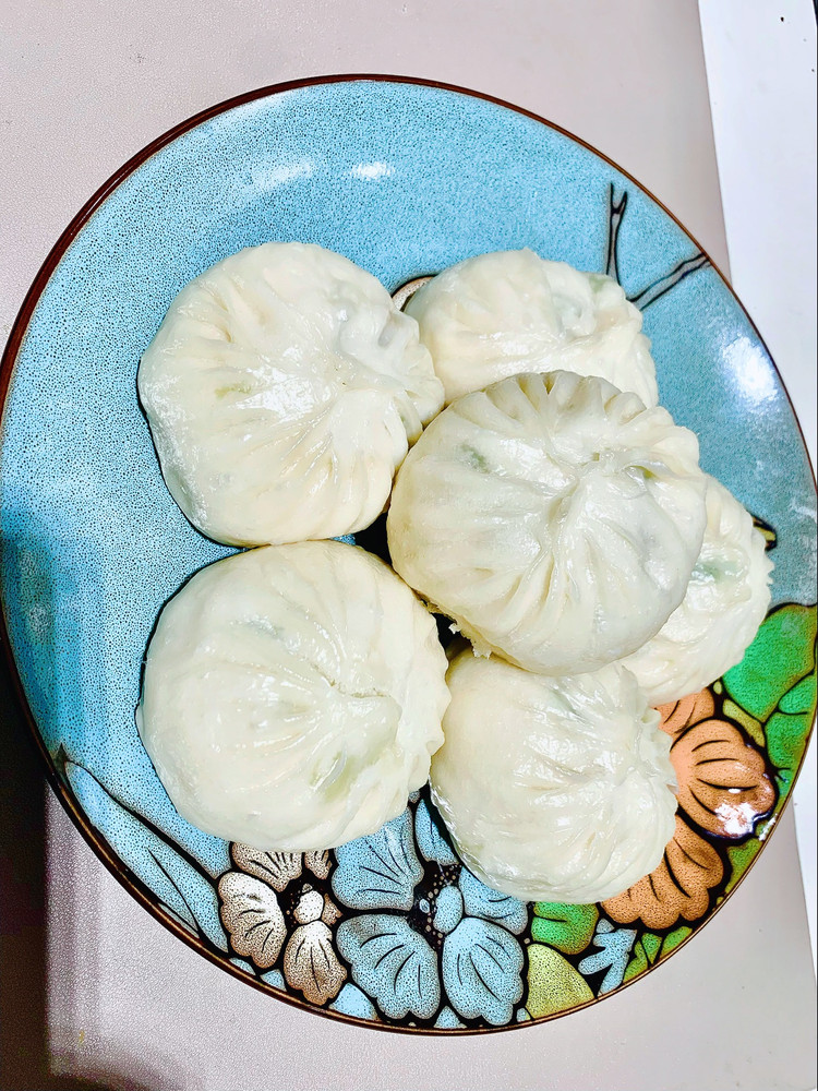 青菜香菇笋丁包的做法