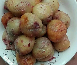 土豆紫薯芝士丸的做法