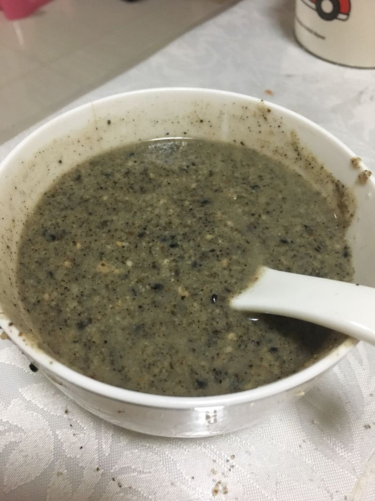 黑芝麻核桃粉的做法