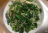 韭菜炒豆芽的做法