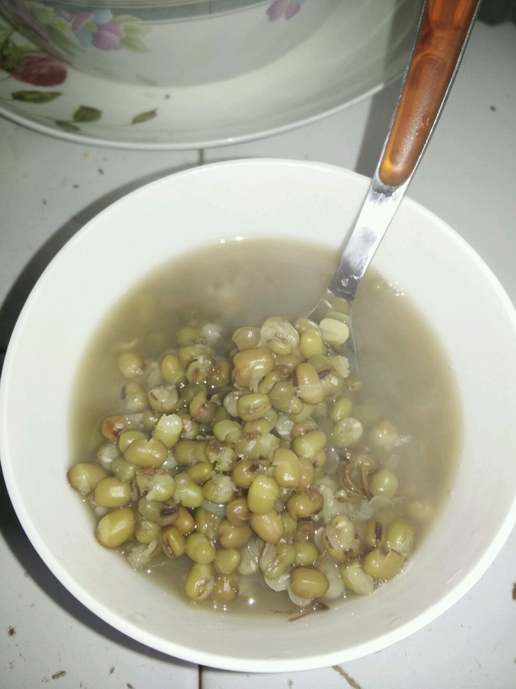 桂花绿豆粥的做法