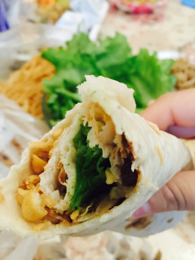 早餐之一：肉酱卷饼+八宝粥的做法图解9
