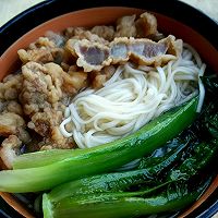 酥肉油菜面――十分钟就可以吃的营养早餐的做法图解6