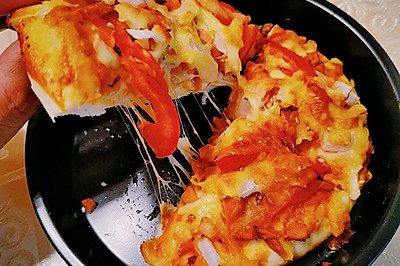 番茄红肠披萨（空气炸锅速成版）