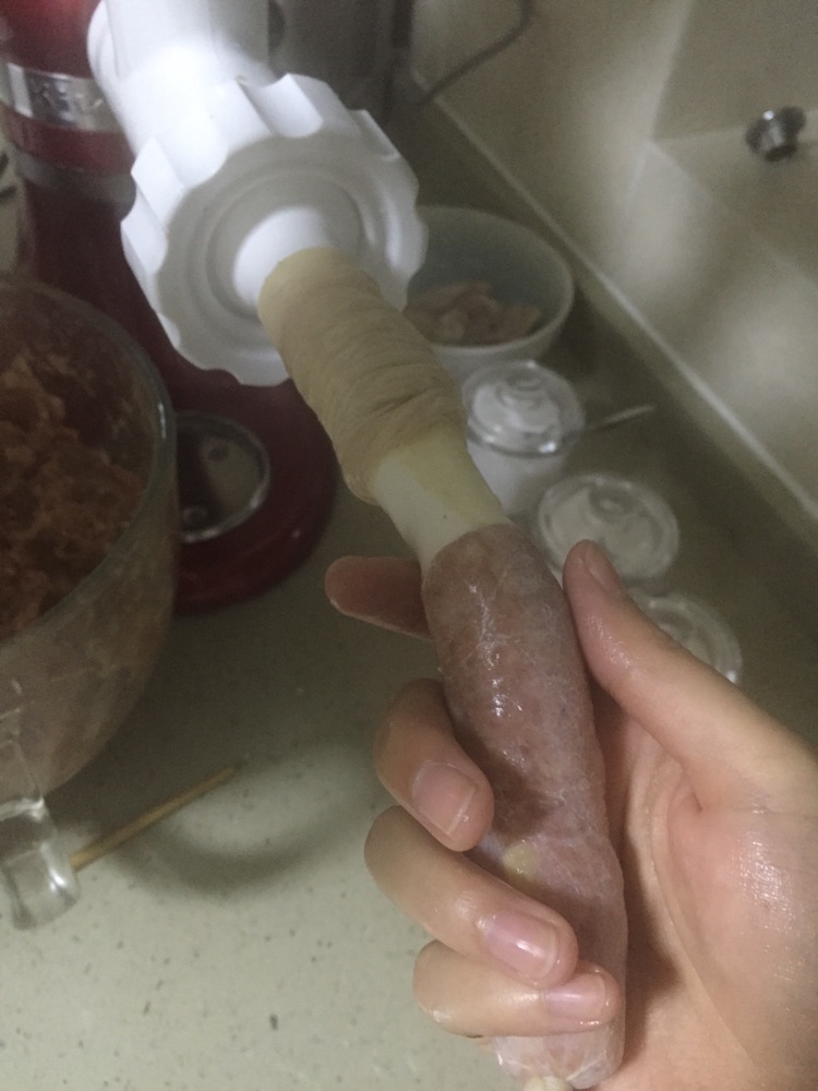 自制香肠的做法图解4