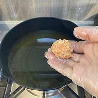#一蔬一饭皆告白#炸蔬菜肉丸子的做法图解9
