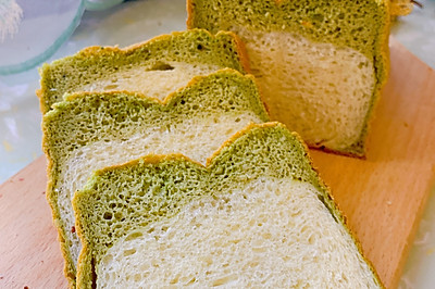 100个吐司练习No.21 绿钻吐司面包和蛋糕的神仙组合