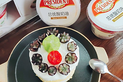 #享时光浪漫 品爱意鲜醇 爱意满满～总统酸奶油水果裸蛋糕