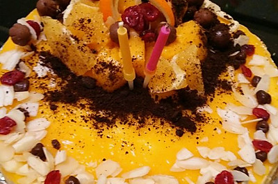 芒果慕斯生日蛋糕(10寸)