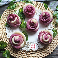 高颜值的紫薯玫瑰花馒头你爱吗？的做法图解11