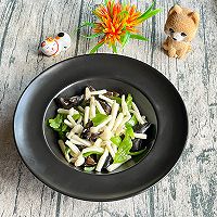 #刘畊宏女孩减脂饮食#减脂菜炒海鲜菇的做法图解10