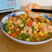 低脂又营养好吃的三色炒虾仁的做法图解11