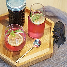 创意饮品｜紫苏苏打水，清新、高颜值，来自MUJI餐厅热销品