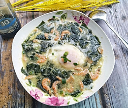 虾仁裙带菜荷包蛋汤的做法