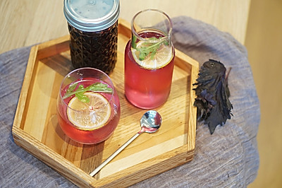 创意饮品｜紫苏苏打水，清新、高颜值，来自MUJI餐厅热销品