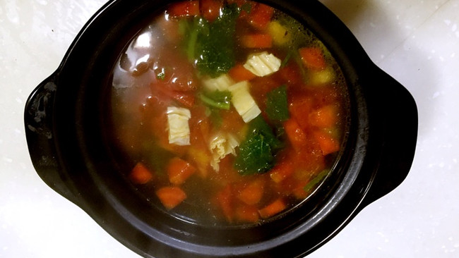 腐竹芥菜汤的做法