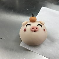 【卡通馒头&卡通包】猪猪情侣贺新春的做法图解3