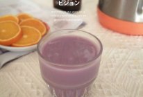 紫薯燕麦片牛奶汁的做法
