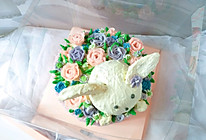 #精品菜谱挑战赛#小兔子花篮蛋糕的做法