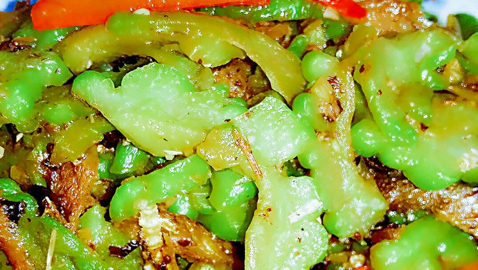 豆鼓鲮鱼炒苦瓜