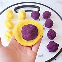 南瓜紫薯糯米球的做法图解11