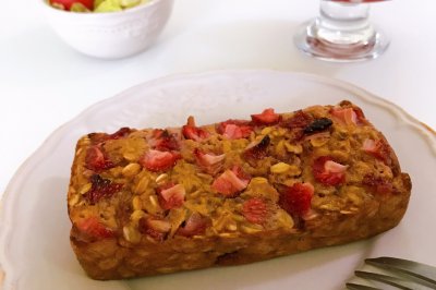 草莓燕麦蛋糕|健康低脂
