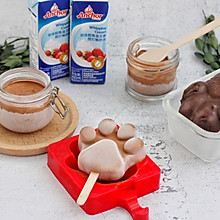 #安佳儿童创意料理# 爪爪巧克力冰棒