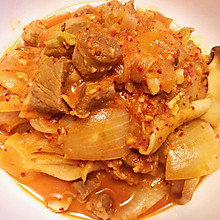 超级简单的韩式料理！猪肉泡菜锅！不是泡菜汤哦…