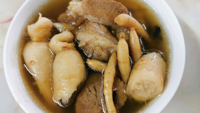周末靓汤～白糖参太子参炖瘦肉
