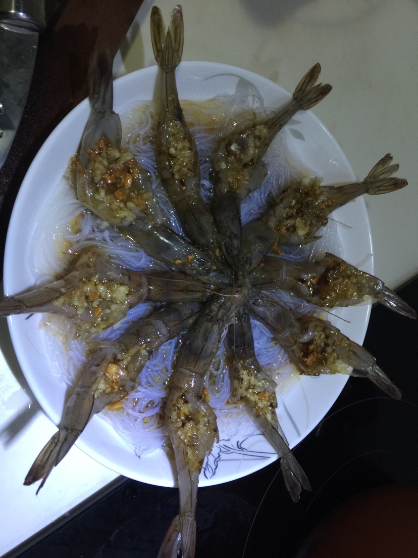 花开富贵虾的做法图解6