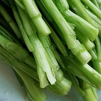 白灼广东菜心的做法图解1