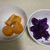 紫薯/红薯牛奶芋圆的做法图解2