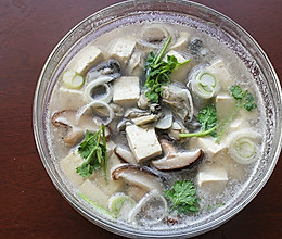 牡蛎豆腐汤的做法