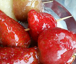 草莓糖葫芦的做法
