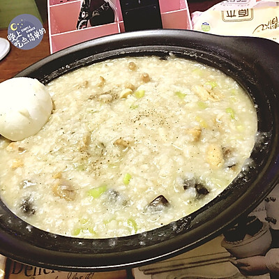 潮汕砂锅鸡肉粥