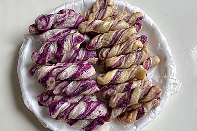 紫薯扭扭酥！一口酥脆
