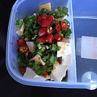 小葱拌豆腐的做法图解3