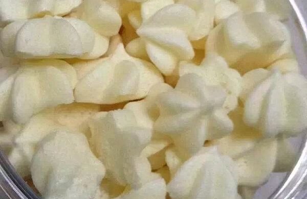 用奶粉做的溶豆哦