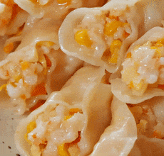 【宝宝辅食】虾仁玉米蒸饺的做法