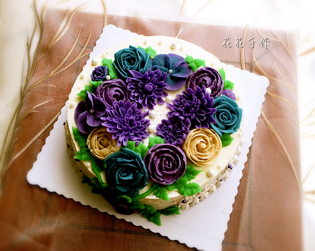蛋糕如何裱花,简单好看的裱花蛋糕图,蛋糕裱花基础(第7页)_大山谷图库